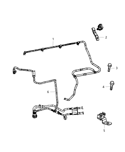 1997 Jeep Cherokee Tube Fuel Diagram for 68226970AA
