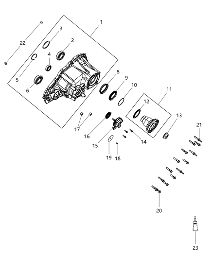 Bearing Shift Shaft Diagram for 68026949AA
