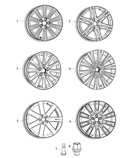 Wheel Aluminum Diagram for 1LS53SZ0AA