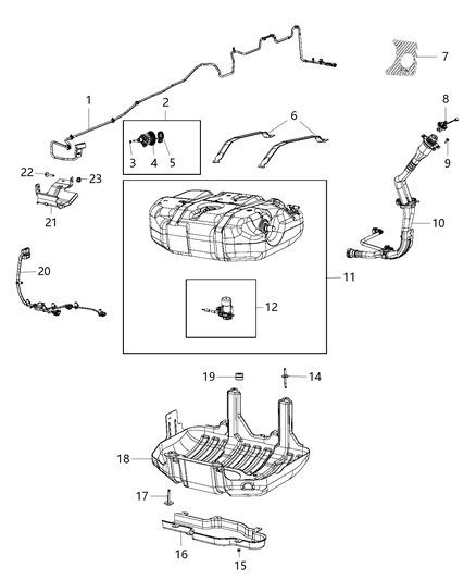 Injector Kit Dosage Module Diagram for 68232842AA