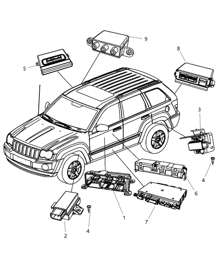 Module Heated Seat Control Diagram for 4602670AC