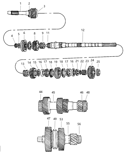 2020 Jeep Renegade Bearing Package, Mainshaft, Rear Diagram for 4626734