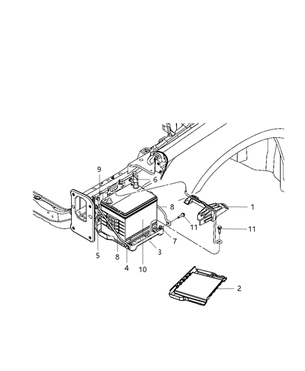 Battery Storage Diagram for BP086525AA