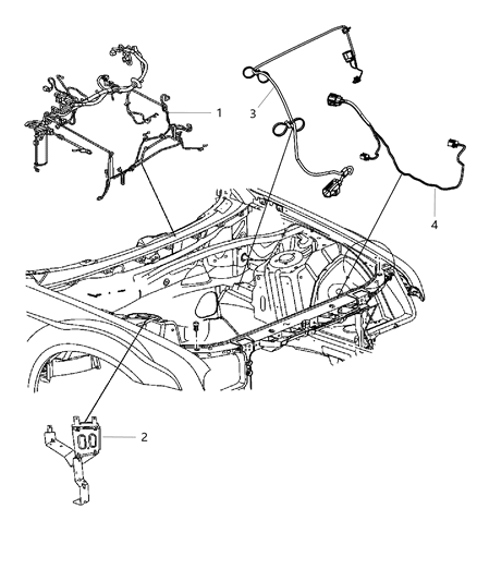 Wiring Headlamp To Dash Diagram for 68083945AB