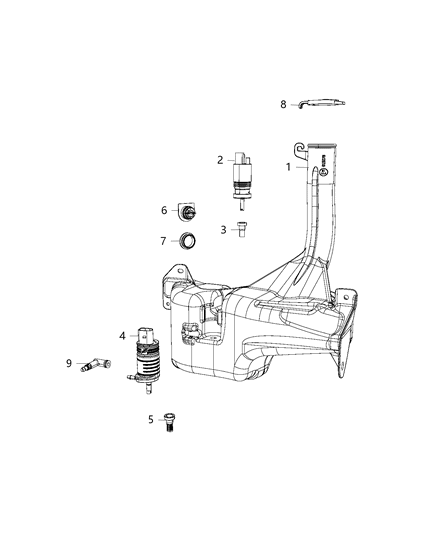 1984 Dodge Ram 50 Elbow Hose Coupler Diagram for 68145770AB