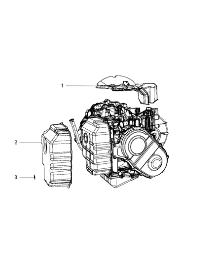 2011 Jeep Patriot Cover Transmission Dust Diagram for 68064369AB