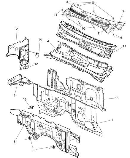 Panel Dash Diagram for 55359738AC