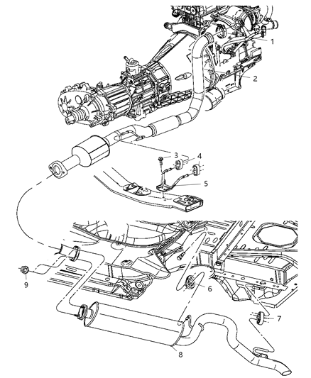 2006 Jeep Liberty Clamp Turbo Diagram for 52128847AA