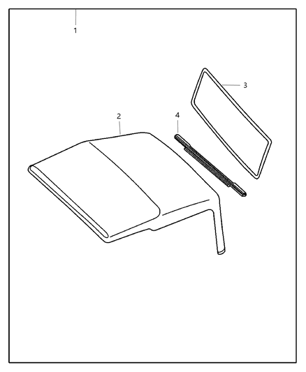 2024 Jeep Grand Wagoneer Window Tailgate Diagram for 5JH07SX9AB