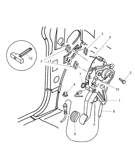Lever Assembly, Parking Brake Diagram for 154553