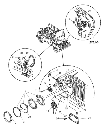 Lamp Side Marker Diagram for 55155628AB