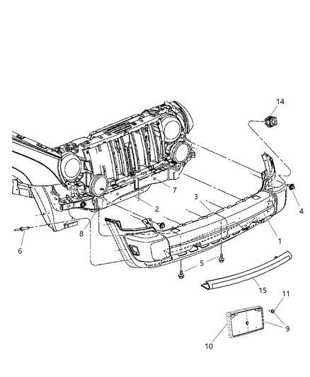 Fascia Front Diagram for 5JG89BDLAB