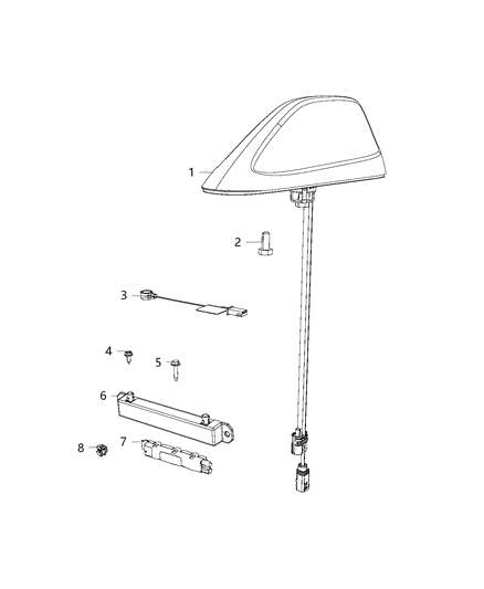 Antenna Module Diagram for 5091350AA