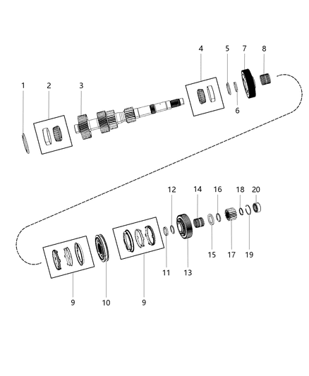 2013 Dodge Viper Snap Ring Diagram for 68027837AA