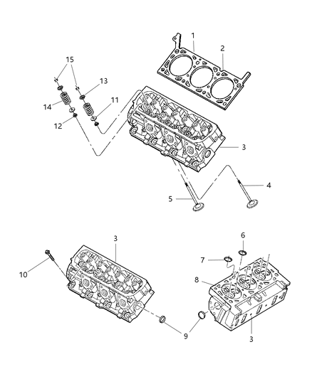 Head Cylinder See Note Diagram for 4666047AA
