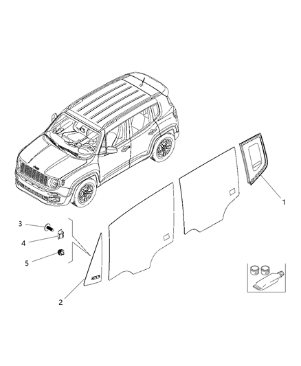 2019 Jeep Compass Push Pin Diagram for 68256273AA