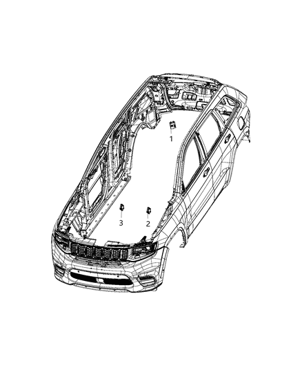 2003 Chrysler PT Cruiser Control Module Diagram for 68140669AF