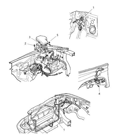2000 Dodge Durango Wiring Headlamp To Dash Diagram for 56045457AC
