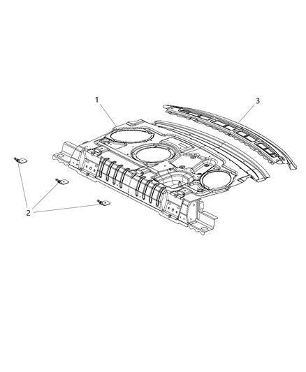 2015 Chrysler 200 Panel Shelf Diagram for 68248182AA