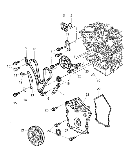 Sensor Camshaft Diagram for 4609089AG