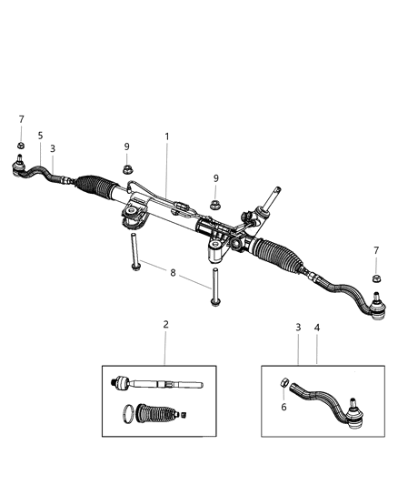 Gear Rack And Pinion Diagram for R5181631AC