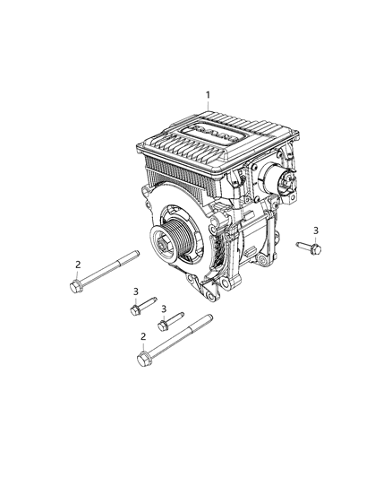 2021 Ram 1500 Generator Kit Engine Diagram for 68438054AC