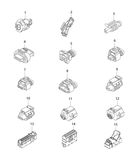 2006 Jeep Commander Connector Electrical Pedestrian Warning Buzzer Diagram for 68095330AA