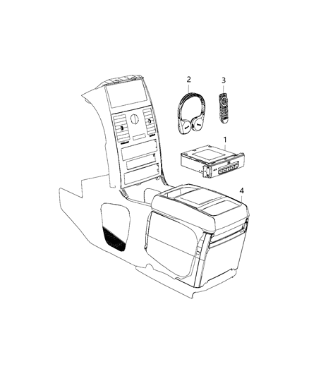 1986 Dodge Colt DVD Player Blu - Ray Diagram for 5091263AD