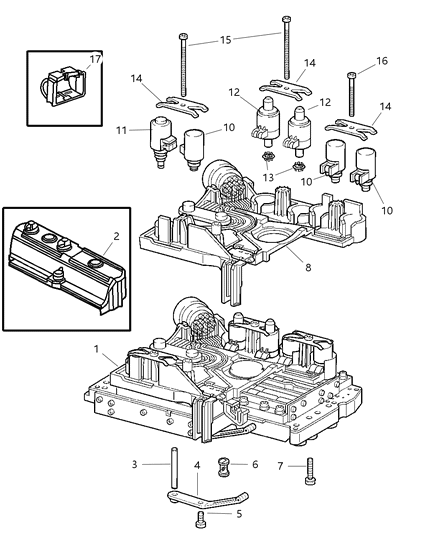 Valve Solenoid Diagram for 5189057AB