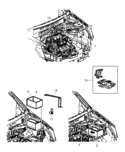 Tray Battery Diagram for 5109326AC