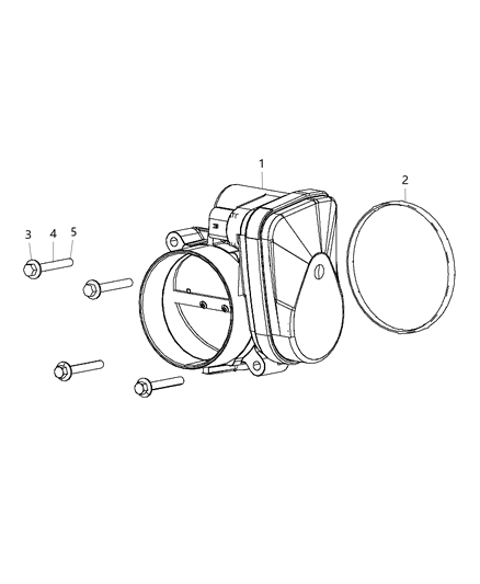 2019 Jeep Grand Cherokee Bolt Hexagon Flange Head M5.74 X 1.81 X 43.00 Diagram for 6509302AA