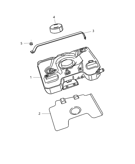 2009 Dodge Viper Tank Fuel Diagram for 5181528AB