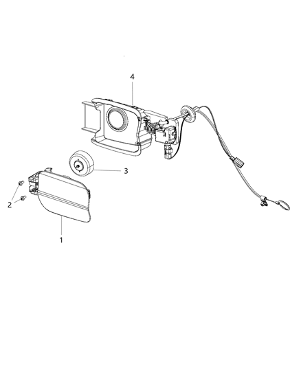 Door Fuel Fill Diagram for 68040389AB
