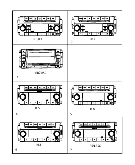1992 Chrysler Imperial Radio Am/Fm/Cd/SDARS Diagram for 5091117AC