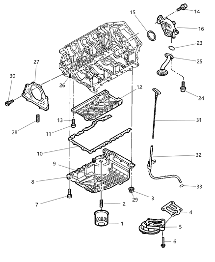 Retainer Crankshaft Rear Oil Seal Includes Seal And Gasket Diagram for 4663622AC