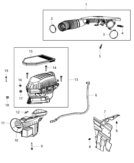 Duct Clean Air Diagram for 4861926AF