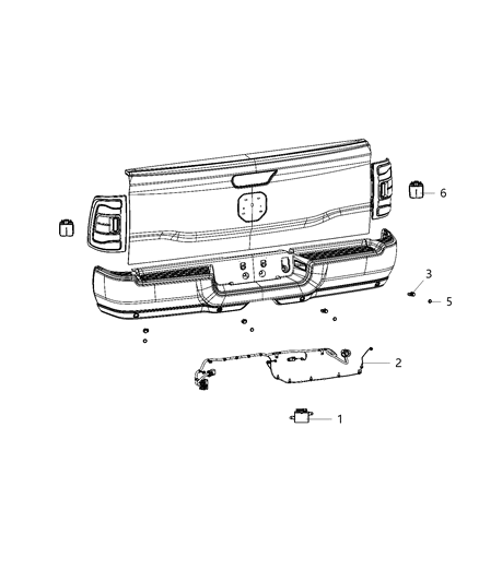 2012 Jeep Patriot Module Blind Spot Detection Diagram for 68358104AE