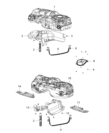 1987 Dodge Lancer Cover Fuel Pump Access Diagram for 68141761AA