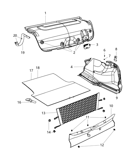 Cover Battery Diagram for 68194679AA