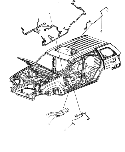 2002 Dodge Caravan Wiring Console Front Console Wiring Diagram for 68096273AA