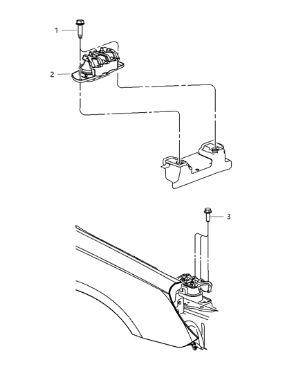 2011 Dodge Avenger Engine Mount Right Diagram for 68083570AD