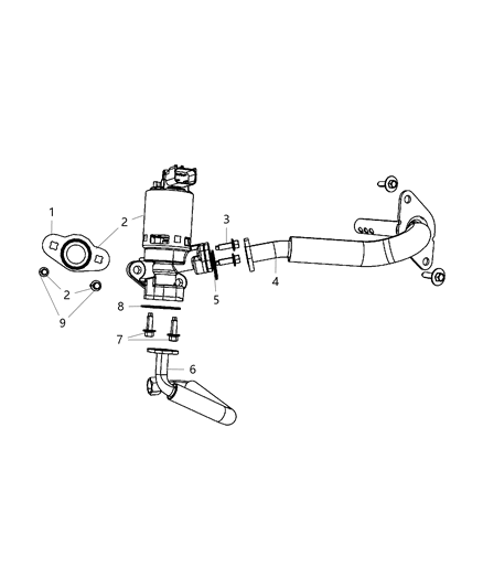 Valve EGR Diagram for 4593894AA