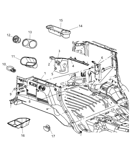 Hook Cargo Net Attaching Hook Diagram for 1HY811D1AA