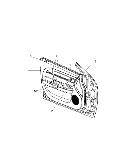 Plug Door Diagram for 1LK971DBAA