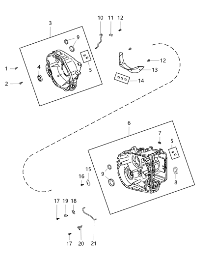 Case Transmission Diagram for 68372987AA