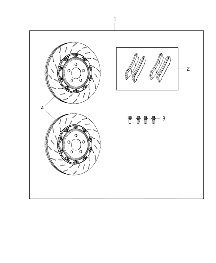 Brake Kit Performance Diagram for P5156166