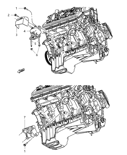 1991 Dodge B150 Insulator Engine Mount Diagram for 4578943AB