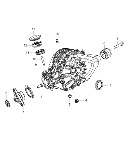 1993 Dodge B150 Plug Power Take - Off Unit Drain Diagram for 68003089AA
