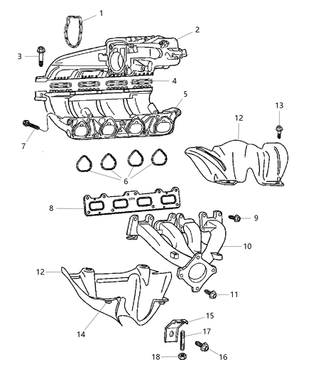 2022 Dodge Durango Bolt Hexagon Flange Head M6X1.00X45.00 Diagram for 6505557AA