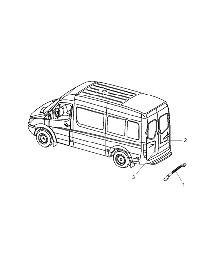 2007 Dodge Sprinter 2500 Grommet Wiring Diagram for 68015890AA